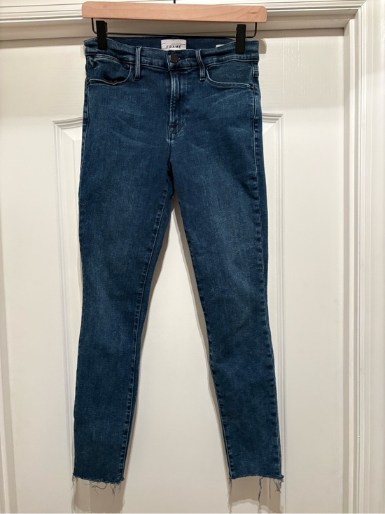 Frame Denim Denim - Women’s Frame Le High Skinny jeans w/raw hem size 27